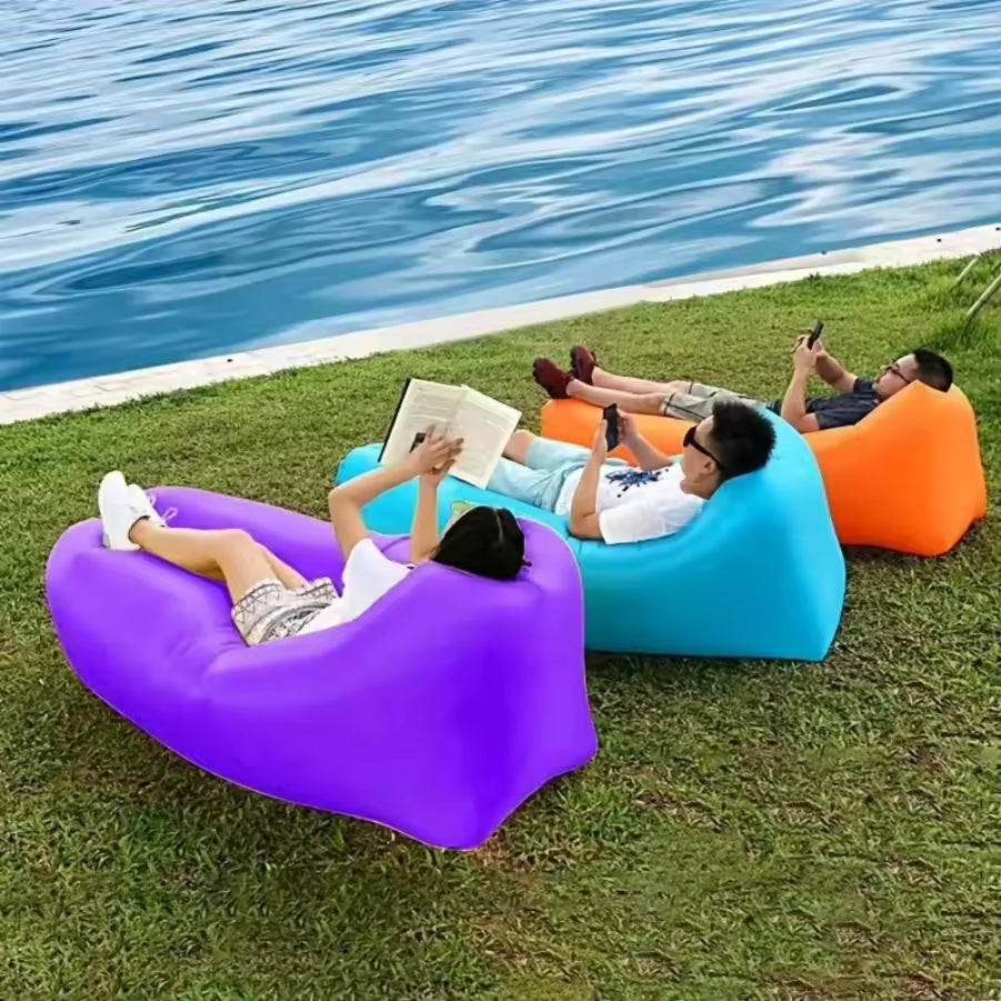 Borsa per divano gonfiabile Materasso per divano da campeggio portatile Poltrona per festival musicali Tappetino per esterni Cuscino d'aria Lettino da spiaggia
