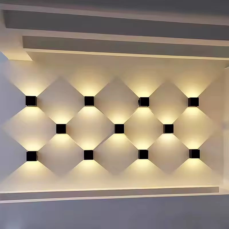 Lampada da parete per esterni a LED 6W IP65 lampada da parete impermeabile soggiorno camera da letto portico giardino lampada decorativa per interni ed esterni AC85-265V