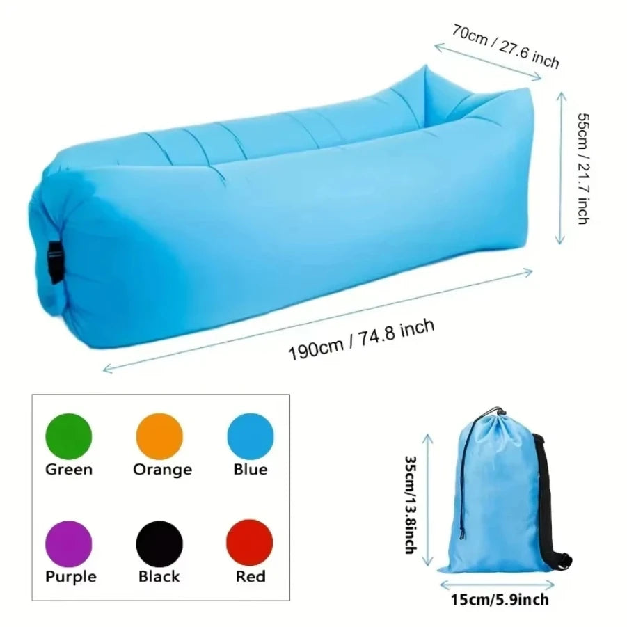 Borsa per divano gonfiabile Materasso per divano da campeggio portatile Poltrona per festival musicali Tappetino per esterni Cuscino d'aria Lettino da spiaggia