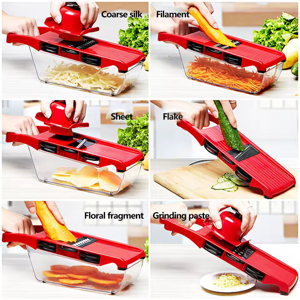 agliaverdure con lama in acciaio Affettatrice Pelapatate Carota Grattugia per formaggio Affettatrice per verdure Accessori da cucina