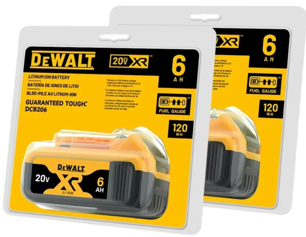 Batteria originale DeWalt 6Ah/5Ah/2Ah 20V sostituibile DCB184 DCB200 DCF892 DCF845 DCF850 DCF911 DCD800 DCD805 Batteria per strumenti