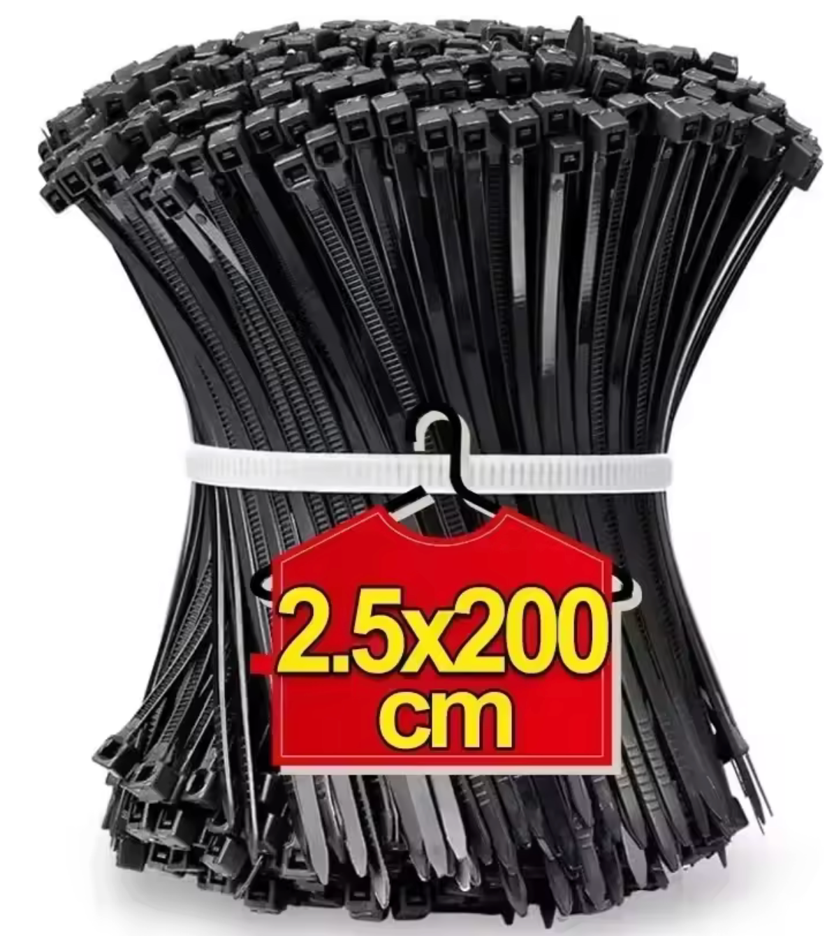 2000/100 Pz Fascette per cavi in nylon autobloccanti Fascette per cavi in plastica Cavi resistenti Anelli di fissaggio Loop Hardware Organizer Cinghie per cavi