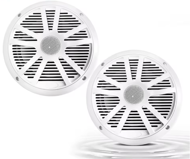 Altoparlanti marini da 6,5 pollici 120W Altoparlante stereo impermeabile resistente agli agenti atmosferici per yacht Carrello da golf RV ATV UTV Nave Sauna