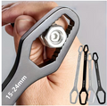 Chiave universale a doppia estremità da 1 pezzo, chiave per riparazione dadi a vite autoserrante da 3-17 mm, chiave a cricchetto a doppia testa, regolabile
