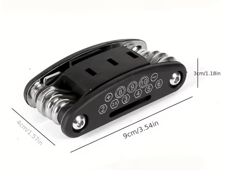 Set di chiavi a bussola 16 in 1, testa rotante antiscivolo. Acciaio inossidabile resistente per riparazioni domestiche e auto. Strumento facile e universale.