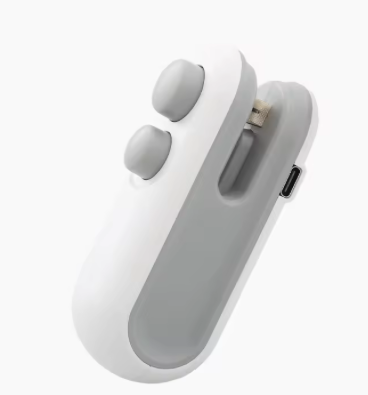 Mini macchina per sigillare 2IN1 sigillatrice di calore pacchetto di sacchetti di immagazzinaggio sigillatrice di alimenti in plastica USB ricaricabile borsa a clip sigillatrice di calore per alimenti portatile