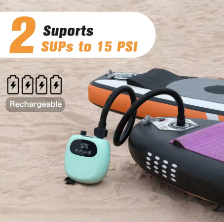 SUP elettrico Stand Up Paddle Board Pompa gonfiabile 20PSI 2600mAh PaddleBoard Kayak Accessori per barche