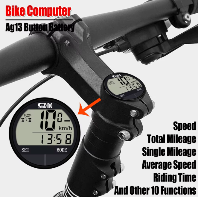 Tachimetro per bicicletta per Computer da bici contachilometri per bici multifunzionale Computer da ciclismo per uomo donna adolescenti motociclisti ciclismo all'aperto