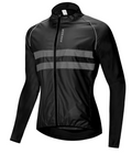 WOSAWE Giacca antivento Giacca a vento da ciclismo leggera Giacca da bici antivento Gilet antivento in jersey a maniche lunghe resistente all'acqua