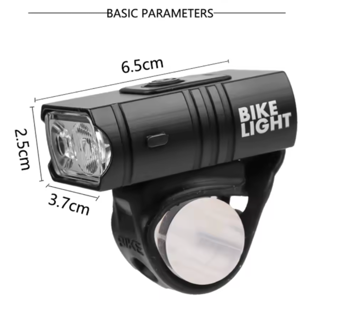 Lampada a LED in lega di alluminio 10W 800LM 6 modalità Display di alimentazione Lampada frontale per bici Attrezzatura da ciclismo per illuminazione notturna