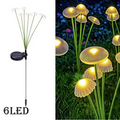 Lampada Solare da Esterno per Giardino Impermeabile, Luci a Forma di Fungo e Lucciola, Lampada Oscillante per Sentieri, Cortili e Decorazioni da Patio