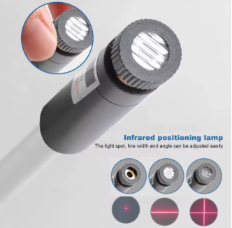 Posizionamento con Luce Regolabile a Punto/Linea Retta/Croce, Magnetica per Cuciture Precise