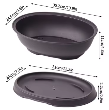 Vasi per piante rettangolari per piante Vasi da giardino per esterni Vasi da fiori Vassoi per vasi per piante grasse Forniture da giardino Fioriera quadrata