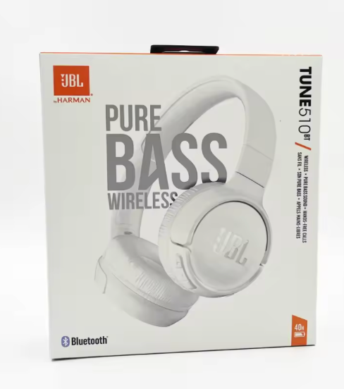 Nuovo 100% originale JBL Tune 510 BT Auricolare Bluetooth senza fili Suono Purebass Carica rapida per auricolare sportivo a lunga durata della batteria