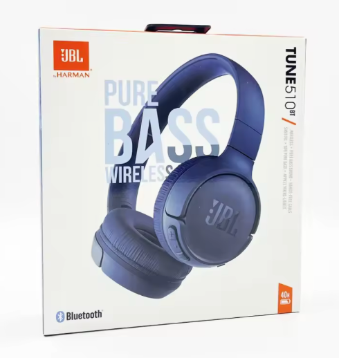 Nuovo 100% originale JBL Tune 510 BT Auricolare Bluetooth senza fili Suono Purebass Carica rapida per auricolare sportivo a lunga durata della batteria