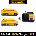 Per batterie agli ioni di litio DeWalt 18v 20V 20V 20V 12Ah DCB203 Batteria agli ioni di litio di ricambio DCB206 DCB205 DCB204 DCB200Power Tools