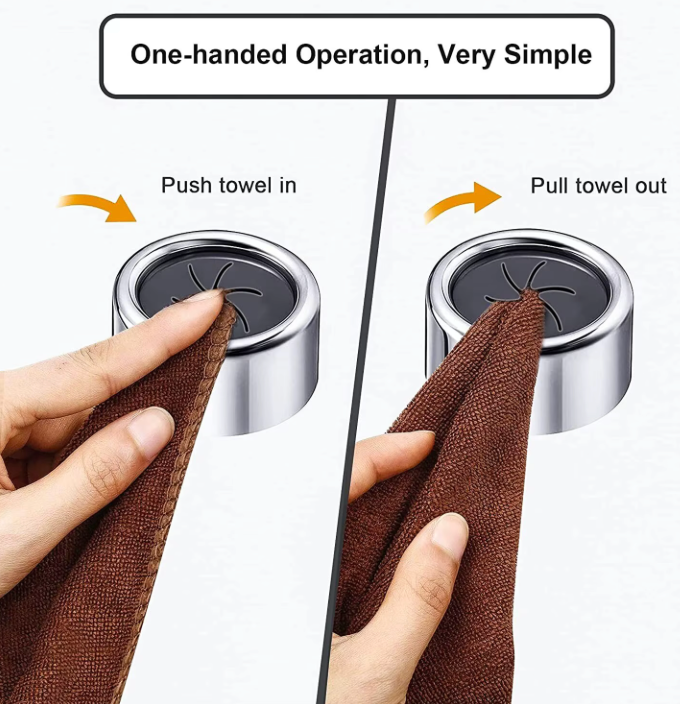 3 pezzi Non punzonatura panno per piatti Clip di stoccaggio Clip per strofinacci cucina guanti per la casa gancio portasciugamani Clip per foro appeso a parete