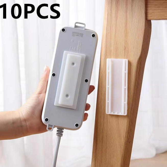 10PCS Autoadesiva Presa Da Tavolo Fissatore Appeso Ciabatta Cavo Organizzatore Supporto Da Parete Fixatore Rimovibile A Parete