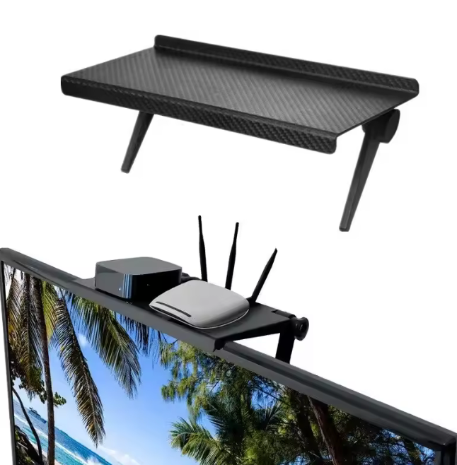 1PC di vendita caldo per computer e schermo TV rack di stoccaggio router wireless set-top box rack senza staffa di archiviazione perforata strumento divino