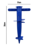 Accessorio per inserto forcella da pavimento con base per ombrellone da spiaggia in plastica da 1 confezione