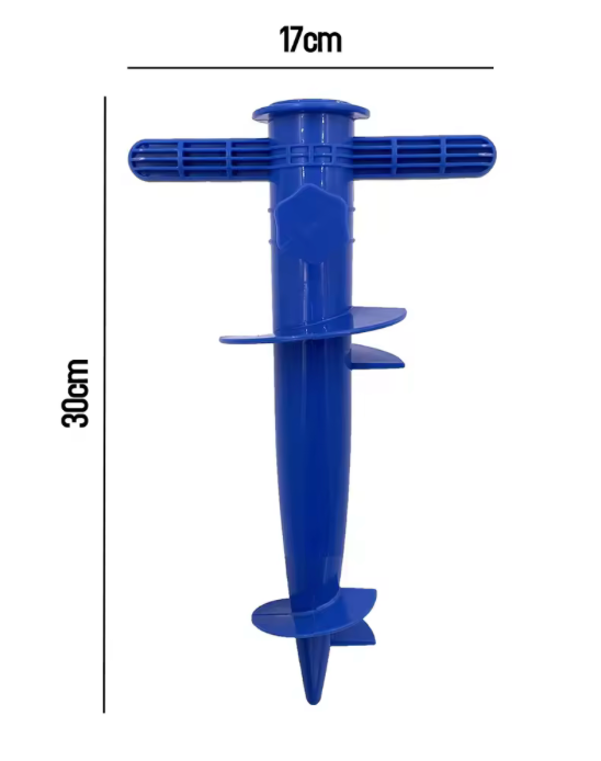 Accessorio per inserto forcella da pavimento con base per ombrellone da spiaggia in plastica da 1 confezione