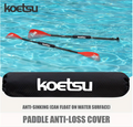 KOETSU Manicotto di galleggiamento per pagaia Nero 420D PU Modello di calcio durevole La schiuma EPE impedisce l'affondamento per Kayak Canoa Paddleboard