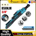Podofo 3/8 "Chiave a cricchetto 850N.M Cacciavite a batteria Elettrico Rimozione a cricchetto Vite Dado Strumento di riparazione per Makita 18V/21V Batteria