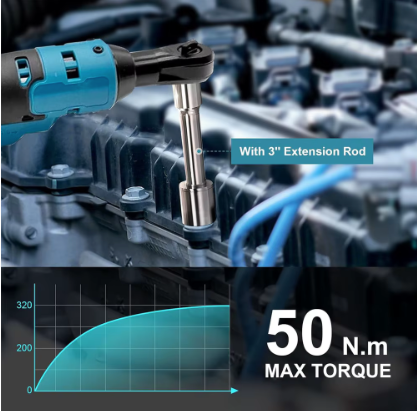 Podofo 3/8 "Chiave a cricchetto 850N.M Cacciavite a batteria Elettrico Rimozione a cricchetto Vite Dado Strumento di riparazione per Makita 18V/21V Batteria