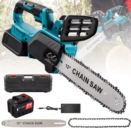 1500W Brushless 12 Pollici Motosega Elettrica Cordless Potatura Lavorazione Del Legno Utensile Elettrico Palmare Taglierina Da Giardino Per Makita 18V Batteria