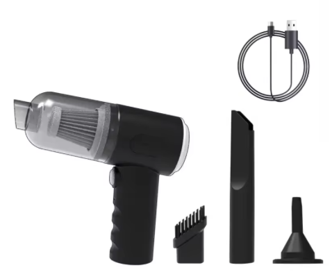 Aspirapolvere per auto senza fili 9000Pa Ricarica USB 1200mAh Apparecchio per la pulizia portatile Mini aspirapolvere umido e secco per uso domestico