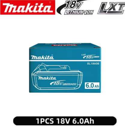 Batteria Makita 18V originale al 100% Makita 6Ah BL1840 BL1830B BL1850B BL1850 BL1860 BL1815 Batteria al litio sostitutiva